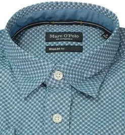 Marc O'Polo Hemd 128 7201 42030/D80 Regular Fit, Popeline, Rauchblau gemustert, Rauchblau -hemdenverkauf 375607 norm2