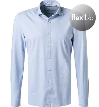 OLYMP No. Six Super Slim 2502/84/11 Hemd, Super Slim Fit, Jersey geruchshemmend, Bleu meliert, Bleu 2 OLYMP No. Six Super Slim 2502/84/11 Hemd, Super Slim Fit, Jersey geruchshemmend, Bleu meliert, Bleu – Bild 2