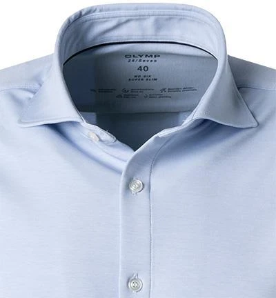 OLYMP No. Six Super Slim 2502/84/11 Hemd, Super Slim Fit, Jersey geruchshemmend, Bleu meliert, Bleu 3 OLYMP No. Six Super Slim 2502/84/11 Hemd, Super Slim Fit, Jersey geruchshemmend, Bleu meliert, Bleu – Bild 3