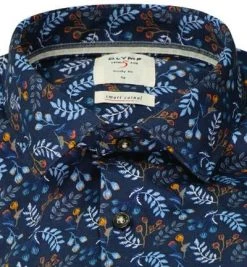 OLYMP Casual Level Five Body Fit 3588/84/18 Hemd, Jersey, Marine gemustert, Marine -hemdenverkauf 375648 norm2