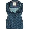 OLYMP Casual Level Five Body Fit 3576/84/45 Hemd, Cord, Dunkelblau-grün gemustert, Marine-grün