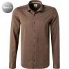 OLYMP Casual Level Five Body Fit 3584/84/28 Hemd, Jersey, Braun meliert, Braun