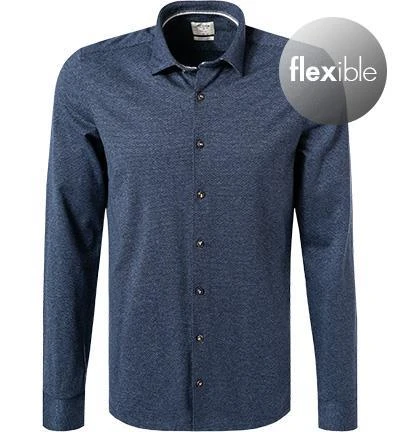 OLYMP Casual Level Five Body Fit 3584/84/18 Hemd, Jersey, Marineblau meliert, Marine 2 OLYMP Casual Level Five Body Fit 3584/84/18 Hemd, Jersey, Marineblau meliert, Marine – Bild 2