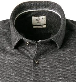 OLYMP Casual Level Five Body Fit 3584/84/69 Hemd, Jersey, Graphit meliert, Graphit -hemdenverkauf 375656 norm2