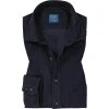 OLYMP Casual Modern Fit 4058/84/18 Hemd, Cord, Dunkelblau, Nachtblau