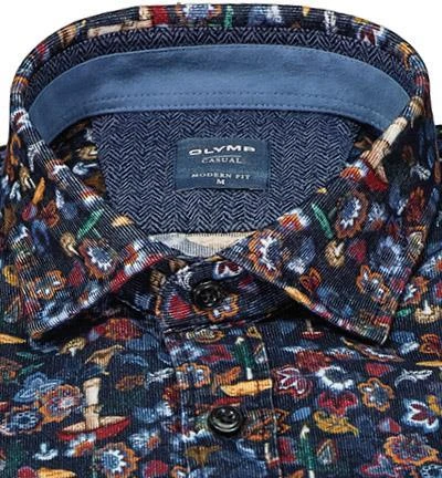 OLYMP Casual Modern Fit 4060/84/18 Hemd, Cord, Multicolor gemustert, Multicolour 3 OLYMP Casual Modern Fit 4060/84/18 Hemd, Cord, Multicolor gemustert, Multicolour – Bild 3