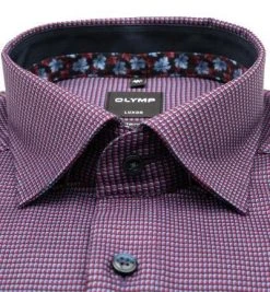 OLYMP Luxor Modern Fit 1231/64/86 Hemd, Baumwolle, Granat gemustert, Granat 6 OLYMP Luxor Modern Fit 1231/64/86 Hemd, Baumwolle, Granat gemustert, Granat -hemdenverkauf 375717 norm2