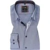OLYMP Luxor Modern Fit 1326/84/13 Hemd, Baumwolle, Blau meliert, Rauchblau
