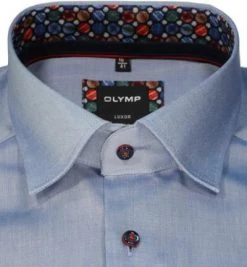 OLYMP Luxor Modern Fit 1326/84/13 Hemd, Baumwolle, Blau meliert, Rauchblau 6 OLYMP Luxor Modern Fit 1326/84/13 Hemd, Baumwolle, Blau meliert, Rauchblau -hemdenverkauf 375721 norm2