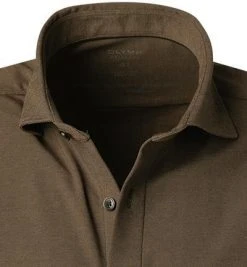 OLYMP Level Five Body Fit 2006/84/28 Hemd, Jersey geruchshemmend, Braun meliert, Braun -hemdenverkauf 375722 norm2