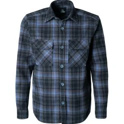 Strellson Hemd Norman 30028370/010 Baumwolle, Jeansblau kariert, Jeansblau