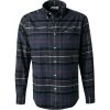 Barbour Hemd Lutsleigh navy marl MSH4989NY91 Tailored Fit, Twill, Navy kariert