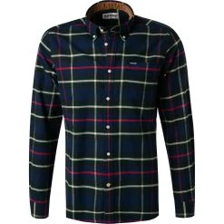 Barbour Hemd Betsom Tailored navy MSH4998NY91 Tailored Fit, Flanell, Navy-grün kariert