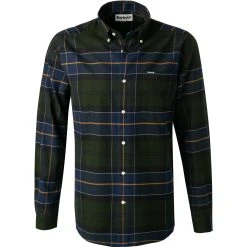 Barbour Hemd Lutsleigh forest MSH4989GN93 Tailored Fit, Twill, Dunkelgrün-navy kariert
