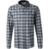 Barbour Hemd Birtley Tailored blue MSH5030BL33 Tailored Fit, Baumwolle, Rauchblau-schwarz kariert