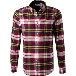 Barbour Hemd Betsom Tailored red MSH4998RE51 Tailored Fit, Flanell, Purpur-gelb kariert