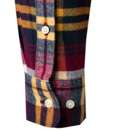 Barbour Hemd Betsom Tailored red MSH4998RE51 Tailored Fit, Flanell, Purpur-gelb kariert -hemdenverkauf 376046 norm3