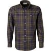 Barbour Hemd Wetherham classic tartan MSH4982TN11 Tailored Fit, Twill, Grün-blau kariert