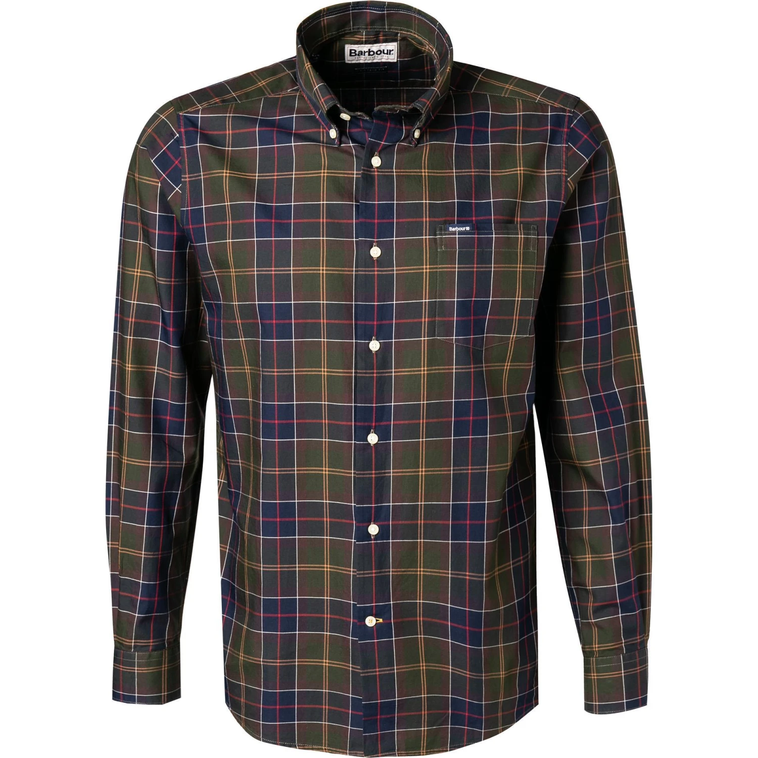 Barbour Hemd Wetherham classic tartan MSH4982TN11 Tailored Fit, Twill, Grün-blau kariert 1 Barbour Hemd Wetherham classic tartan MSH4982TN11 Tailored Fit, Twill, Grün-blau kariert