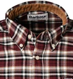 Barbour Hemd Birtley merlot MSH5030RE94 Tailored Fit, Baumwolle, Merlot-schwarz kariert -hemdenverkauf 376057 norm2