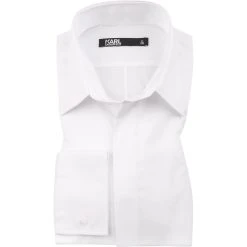 KARL LAGERFELD Hemd 605007/60/512699/10 Modern Fit, Baumwolle, Weiß