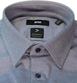 BOSS Hemd Joe 50463021/407 Regular Fit, Jersey, Blau meliert, Dunkelblau -hemdenverkauf 376174 norm2