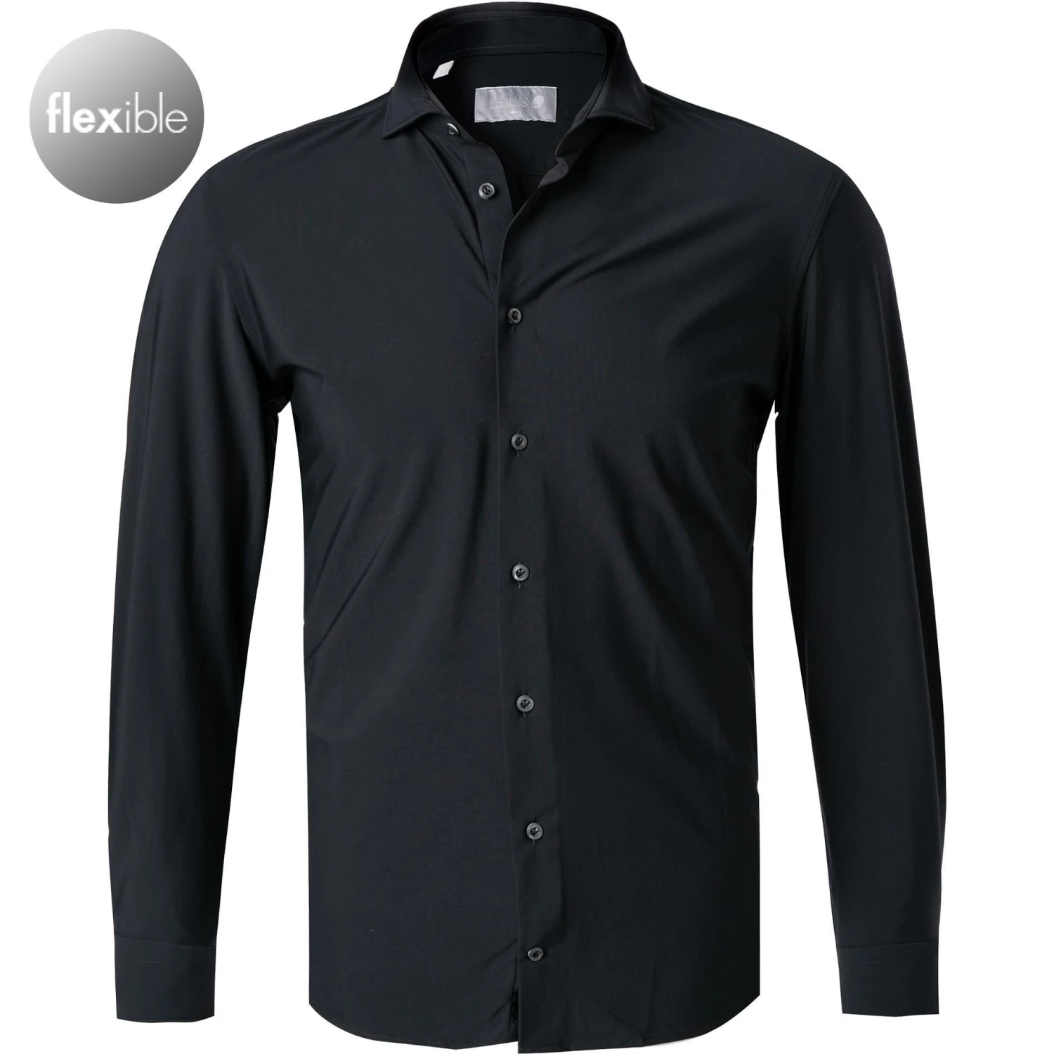 fakts Hemd 6010/391 Slim Fit, Jersey geruchshemmend, Schwarz 1 fakts Hemd 6010/391 Slim Fit, Jersey geruchshemmend, Schwarz