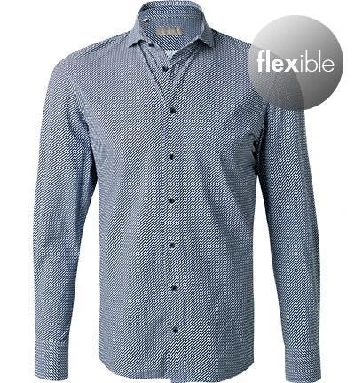 fakts Hemd 6041/254 Slim Fit, Jersey geruchshemmend, Blau gemustert, Blau 2 fakts Hemd 6041/254 Slim Fit, Jersey geruchshemmend, Blau gemustert, Blau – Bild 2