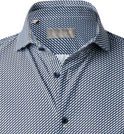 fakts Hemd 6041/254 Slim Fit, Jersey geruchshemmend, Blau gemustert, Blau 3 fakts Hemd 6041/254 Slim Fit, Jersey geruchshemmend, Blau gemustert, Blau – Bild 3
