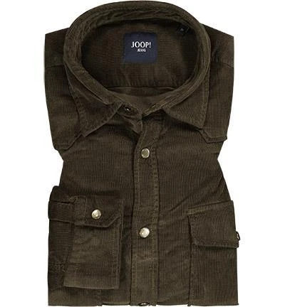 JOOP! Hemd Henrik 30022745/301 Feincord, Dunkelgrün 2 JOOP! Hemd Henrik 30022745/301 Feincord, Dunkelgrün – Bild 2