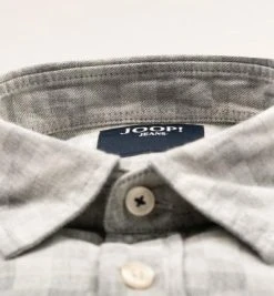 JOOP! Hemd Hanson 30028573/041 Baumwolle, Hellgrau kariert, Hellgrau -hemdenverkauf 376369 norm2