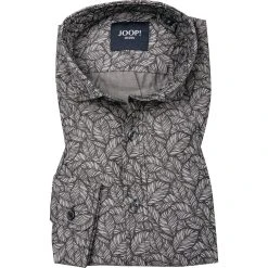 JOOP! Hemd Hanjo 30028582/015 Baumwolle, Dunkelgrau gemustert, Dunkelgrau