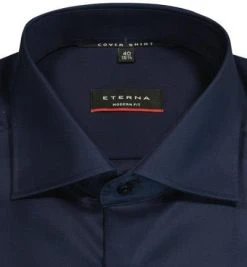 ETERNA Hemd 8817/X18K/65/19 Modern Fit, Twill blickdicht, Navy -hemdenverkauf 376395 norm2