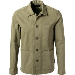 Marc O'Polo Overshirt 128 7339 42330/421 Baumwolle, Olivgrün, Grün