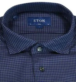 ETON Hemd 1000/02376/29 Slim Fit, Baumwolle, Dunkelblau gemustert, Dunkelblau 6 ETON Hemd 1000/02376/29 Slim Fit, Baumwolle, Dunkelblau gemustert, Dunkelblau -hemdenverkauf 376482 norm2