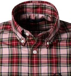 Fred Perry Hemd M2688/J10 Baumwolle, Rot-rosa kariert, Rot-rosa -hemdenverkauf 376485 norm2