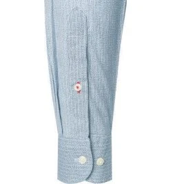 Tommy Hilfiger Hemd MW0MW20544/0GY Regular Fit, Bio Baumwolle, Weiß-blau gemustert, Blau -hemdenverkauf 376580 norm4