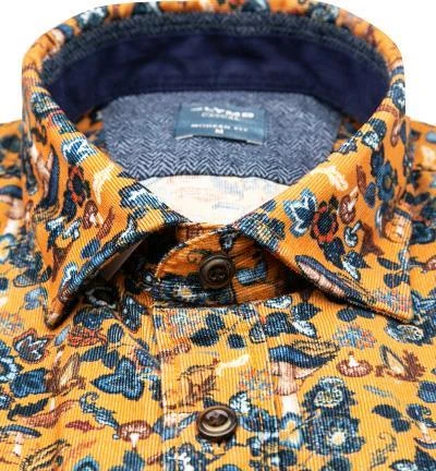 OLYMP Casual Modern Fit 4060/84/56 Hemd, Cord, Ocker gemustert, Ocker 3 OLYMP Casual Modern Fit 4060/84/56 Hemd, Cord, Ocker gemustert, Ocker – Bild 3