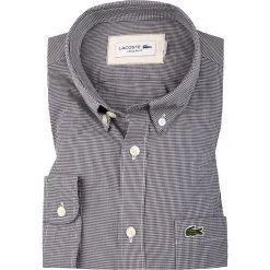 LACOSTE Hemd CH2564/522 Regular Fit, Baumwolle, Marineblau kariert, Marine
