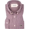 LACOSTE Hemd CH2564/BHZ Regular Fit, Baumwolle, Rot kariert, Blau-rot