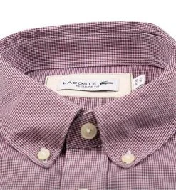 LACOSTE Hemd CH2564/BHZ Regular Fit, Baumwolle, Rot kariert, Blau-rot -hemdenverkauf 376639 norm2