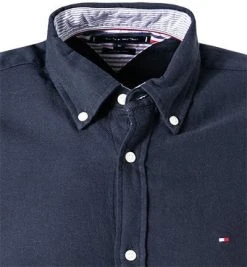 Tommy Hilfiger Hemd MW0MW21100/DW5 Baumwolle-Leinen, Nachtblau 8 Tommy Hilfiger Hemd MW0MW21100/DW5 Baumwolle-Leinen, Nachtblau -hemdenverkauf 376642 norm2