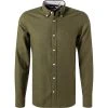 Tommy Hilfiger Hemd MW0MW21100/GYY Baumwolle-Leinen, Olivgrün, Oliv