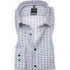OLYMP Luxor Modern Fit 1328/84/00 Hemd, Baumwolle, Weiß-blau gemustert, Weiß