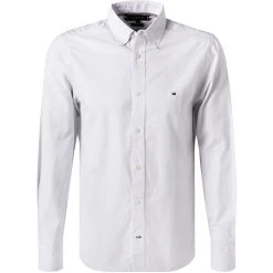 Tommy Hilfiger Hemd MW0MW20550/0K4 Regular Fit, Bio Baumwolle, Weiß