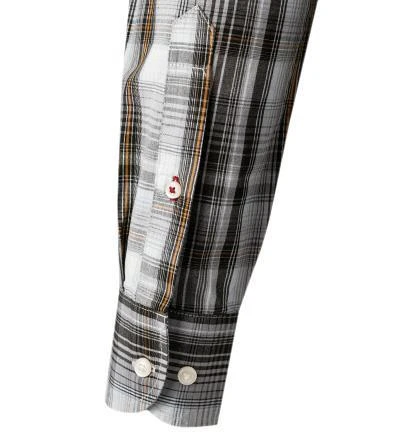 Tommy Hilfiger Hemd MW0MW21101/0MS Regular Fit, Bio Baumwolle, Grau kariert, Grau 4 Tommy Hilfiger Hemd MW0MW21101/0MS Regular Fit, Bio Baumwolle, Grau kariert, Grau – Bild 4