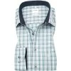 OLYMP Luxor Comfort Fit 1096/84/45 Hemd, Baumwolle, Grün-blau kariert, Grün
