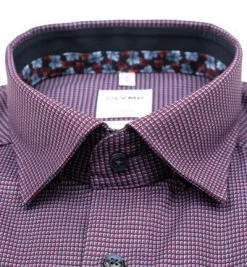 OLYMP Luxor Comfort Fit 1031/64/86 Hemd, Baumwolle, Granat gemustert, Granat -hemdenverkauf 376672 norm2
