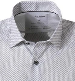 OLYMP Level Five Body Fit 2078/84/68 Hemd, Mikrofaser atmungsaktiv, Weiß-schwarz gemustert, Schwarz -hemdenverkauf 376675 norm2