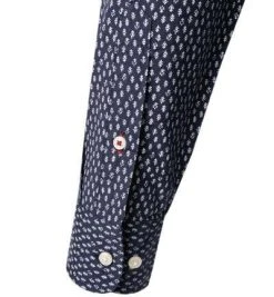 Tommy Hilfiger Hemd MW0MW20553/0GY Slim Fit, Bio Baumwolle, Nachtblau gemustert, Nachtblau -hemdenverkauf 376679 norm4